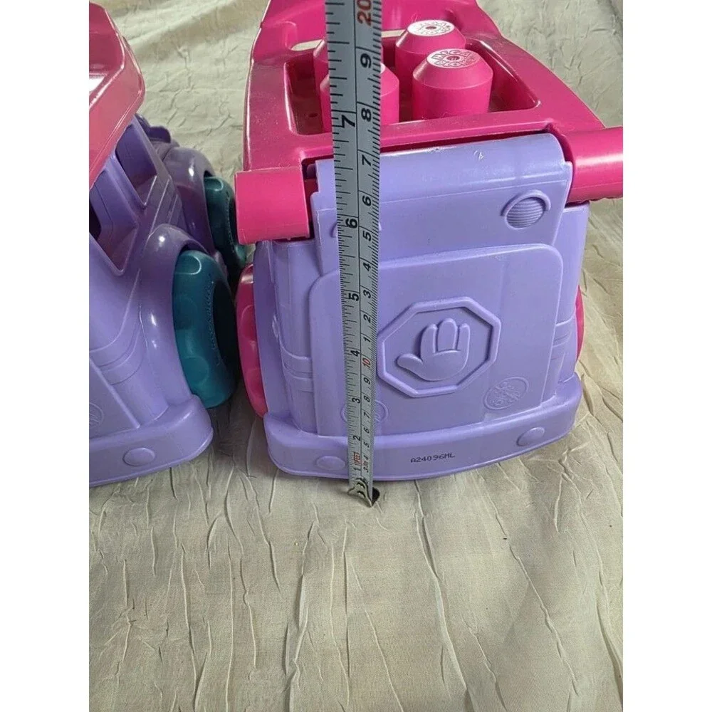 B2 Mega Bloks First Builders Purple Car Truck